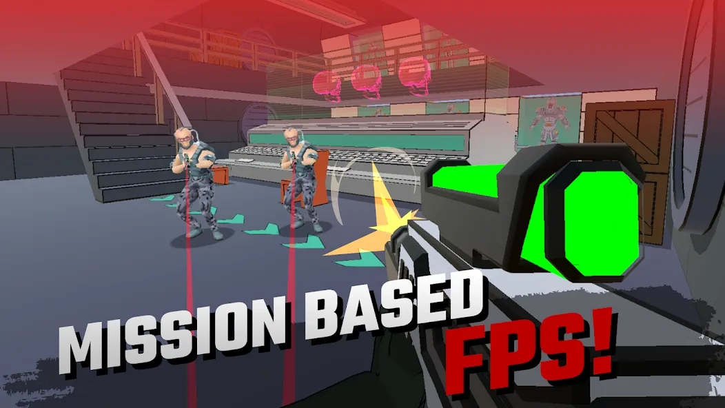 Скачать FPS Shooter game: Miss Bullet — Безлимитные патроны и оружие — скриншот 3