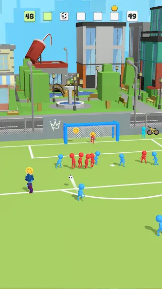 Скачать мод Super Goal: Fun Soccer Game — Безлимитные монеты и все команды — скриншот 1 Скачать мод Super Goal: Fun Soccer Game — Безлимитные монеты и все команды — скриншот 1