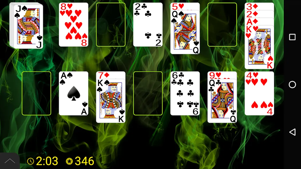 All In a Row Solitaire — Без рекламы и все карты открыты, скачать мод APK — скриншот 1 All In a Row Solitaire — Без рекламы и все карты открыты, скачать мод APK — скриншот 1