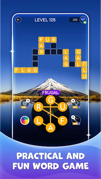 Calming Crosswords Word Puzzle на телефон — скачать мод: Без рекламы и подсказки бесплатно — скриншот 4