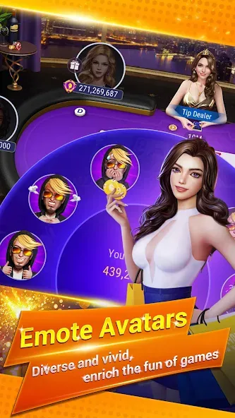 Sohoo Poker - Texas Holdem (Мод: Безлимитные фишки и открыты столы) — скачать на Андроид — скриншот 3