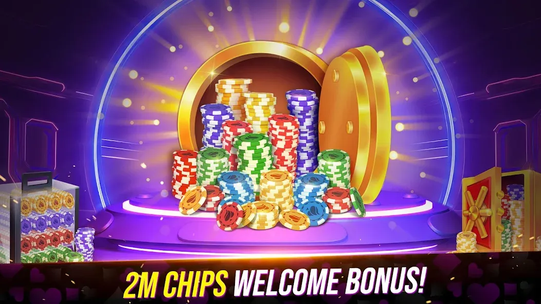 Poker Fever - Win your Fame бесплатно на Андроид — мод: Бесконечные фишки и удача — скриншот 2 Poker Fever - Win your Fame бесплатно на Андроид — мод: Бесконечные фишки и удача — скриншот 2