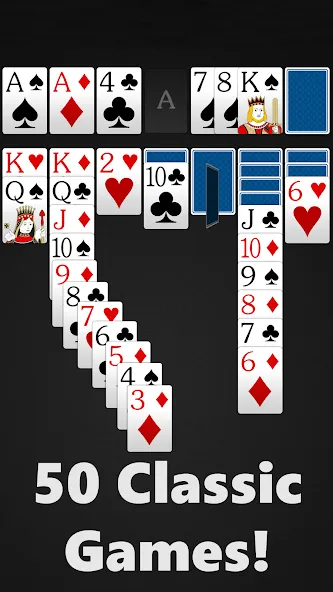 Solitaire - Classic Card Games взломанный APK — Без рекламы и неограниченные подсказки — скриншот 3 Solitaire - Classic Card Games взломанный APK — Без рекламы и неограниченные подсказки — скриншот 3