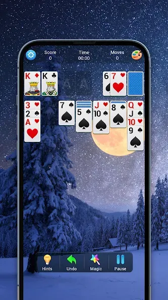 Solitaire, Klondike Card Games — последняя версия с модом (Безлимитные подсказки и отмены хода) — скриншот 3 Solitaire, Klondike Card Games — последняя версия с модом (Безлимитные подсказки и отмены хода) — скриншот 3