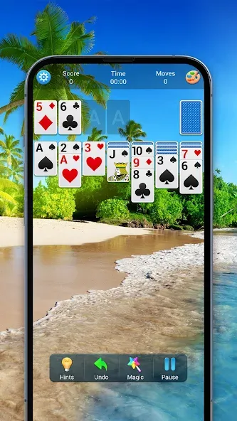 Solitaire, Klondike Card Games — последняя версия с модом (Безлимитные подсказки и отмены хода) — скриншот 4 Solitaire, Klondike Card Games — последняя версия с модом (Безлимитные подсказки и отмены хода) — скриншот 4