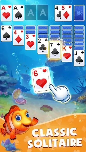 Solitaire: Fish Master — последняя версия с модом (Безлимитные монеты и рыбки) — скриншот 1 Solitaire: Fish Master — последняя версия с модом (Безлимитные монеты и рыбки) — скриншот 1