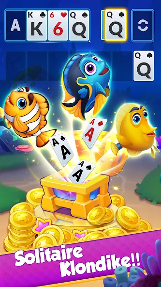 Solitaire - Klondike Card Game взлом на Андроид — Открыты все карты и уровни — скриншот 1