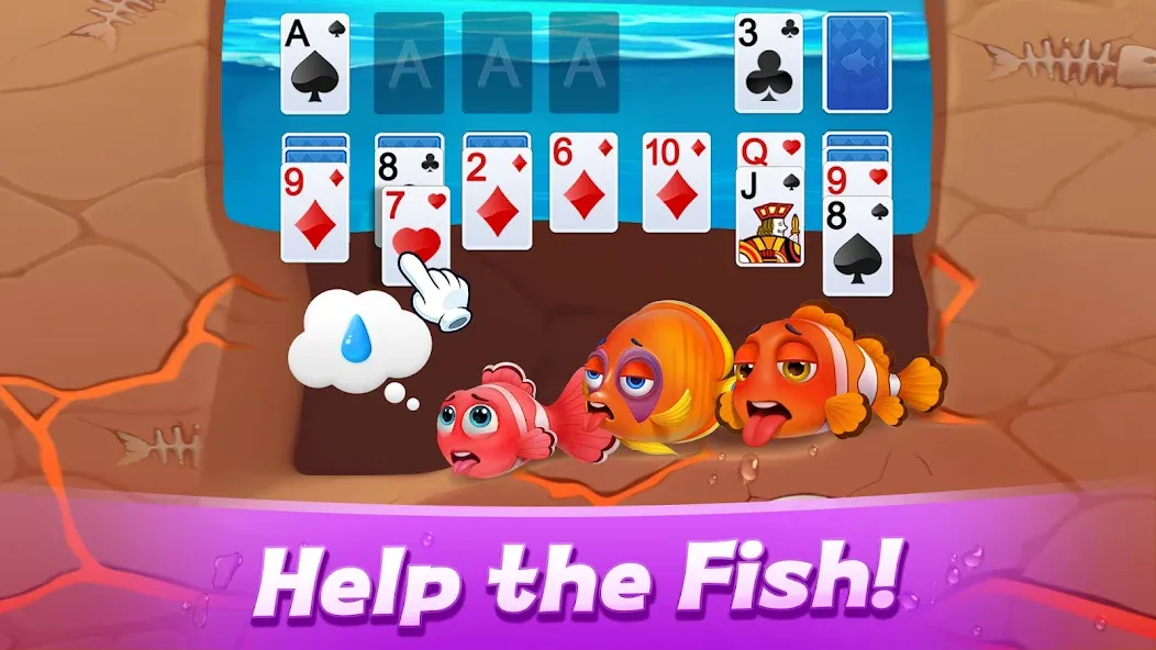 Solitaire 3D Fish взлом APK — Безлимитные монеты и все рыбы открыты — скриншот 1 Solitaire 3D Fish взлом APK — Безлимитные монеты и все рыбы открыты — скриншот 1