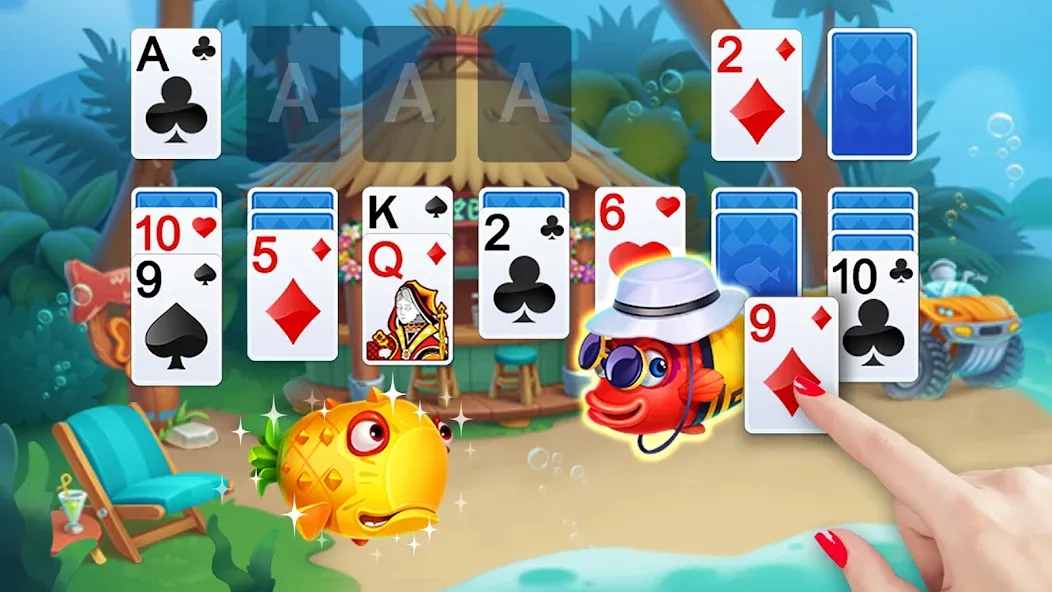 Скачать Solitaire мод — Без рекламы и без ограничений — скриншот 1 Скачать Solitaire мод — Без рекламы и без ограничений — скриншот 1