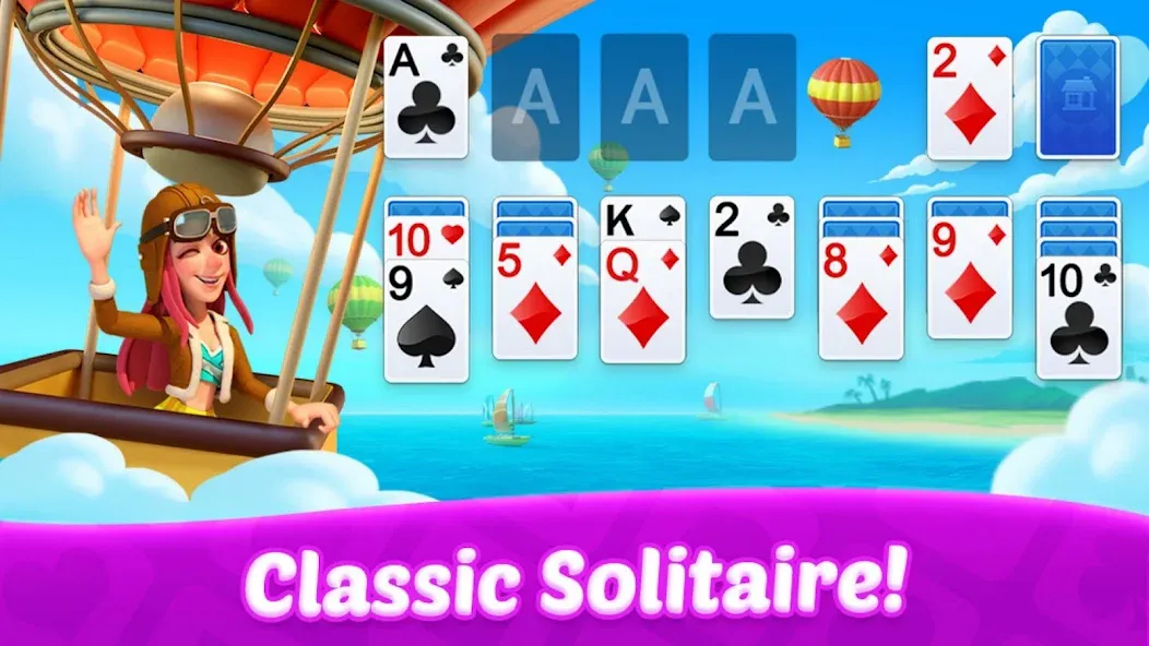 Solitaire: Card Games — последняя версия с модом (Безлимитные подсказки и отмены ходов) — скриншот 2 Solitaire: Card Games — последняя версия с модом (Безлимитные подсказки и отмены ходов) — скриншот 2