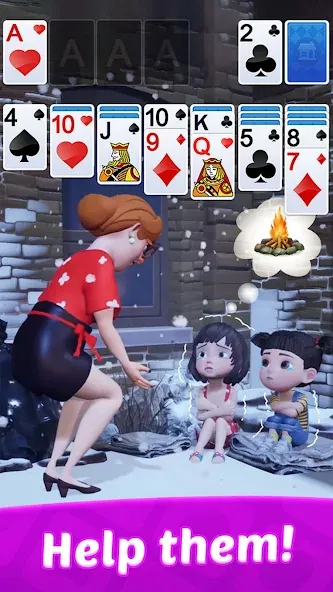 Solitaire: Card Games — последняя версия с модом (Безлимитные подсказки и отмены ходов) — скриншот 4 Solitaire: Card Games — последняя версия с модом (Безлимитные подсказки и отмены ходов) — скриншот 4