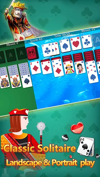 klondike solitaire :card shark мод на Андроид: Без рекламы и все карты открыты — скриншот 2 klondike solitaire :card shark мод на Андроид: Без рекламы и все карты открыты — скриншот 2
