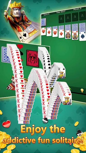 klondike solitaire :card shark мод на Андроид: Без рекламы и все карты открыты — скриншот 3 klondike solitaire :card shark мод на Андроид: Без рекламы и все карты открыты — скриншот 3