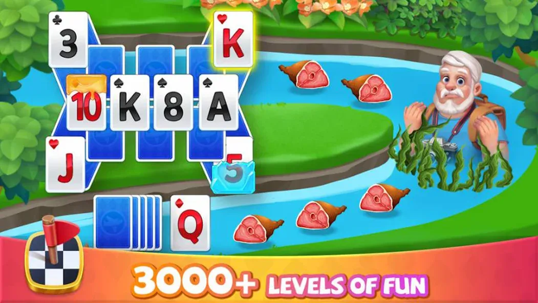 Solitaire Good Times — последняя версия с модом (Безлимитные монеты и подсказки) — скриншот 2 Solitaire Good Times — последняя версия с модом (Безлимитные монеты и подсказки) — скриншот 2