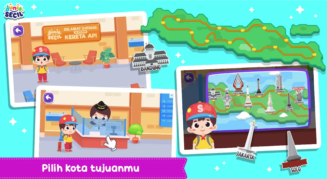 Kereta Api Dunia Secil MOD APK: Безлимитные деньги и все поезда — скриншот 1
