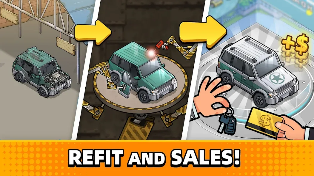 Used Car Tycoon Game взлом на Андроид — Безлимитные деньги и премиум-автомобили — скриншот 1 Used Car Tycoon Game взлом на Андроид — Безлимитные деньги и премиум-автомобили — скриншот 1