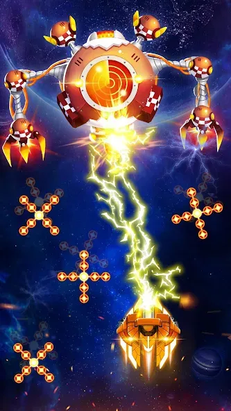 Скачать Space Shooter: Galaxy Attack бесплатно — Безлимитные деньги и мощное оружие — скриншот 2 Скачать Space Shooter: Galaxy Attack бесплатно — Безлимитные деньги и мощное оружие — скриншот 2