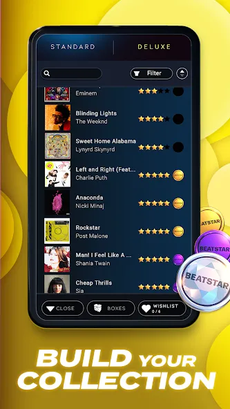 Beatstar - Touch Your Music — последняя версия с модом (Безлимитные деньги и все песни открыты) — скриншот 4 Beatstar - Touch Your Music — последняя версия с модом (Безлимитные деньги и все песни открыты) — скриншот 4