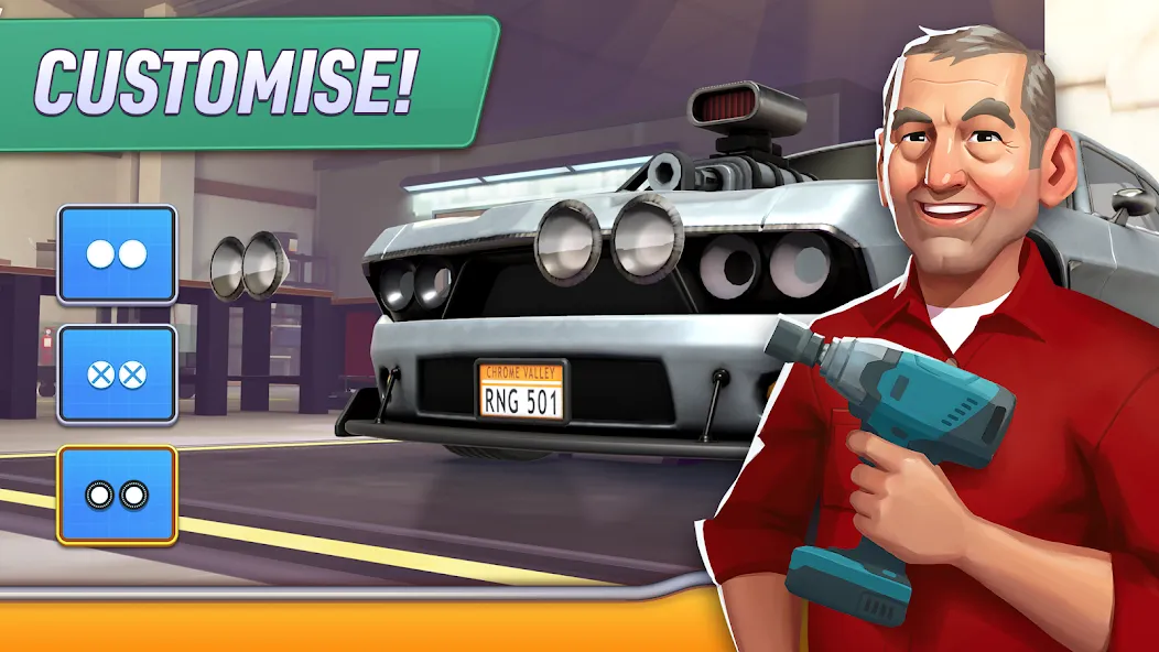 Chrome Valley Customs — Безлимитные деньги и всё открыто, скачать мод APK — скриншот 4