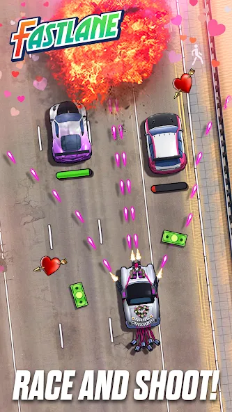 Fastlane: Road to Revenge взлом на Андроид — Безлимитные деньги и патроны — скриншот 1 Fastlane: Road to Revenge взлом на Андроид — Безлимитные деньги и патроны — скриншот 1