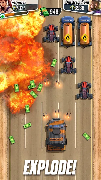 Fastlane: Road to Revenge взлом на Андроид — Безлимитные деньги и патроны — скриншот 4 Fastlane: Road to Revenge взлом на Андроид — Безлимитные деньги и патроны — скриншот 4