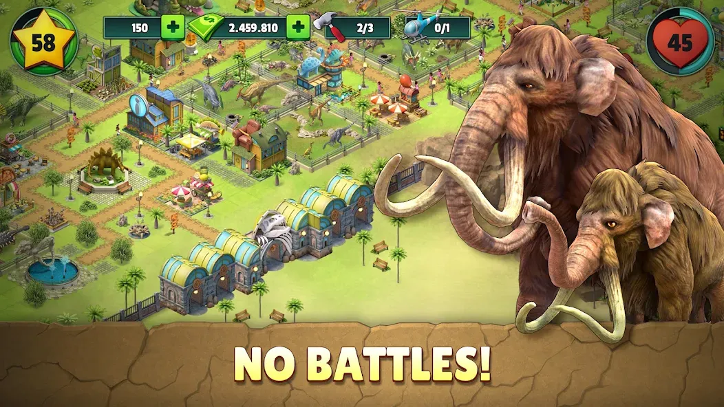 Jurassic Dinosaur: Dino Game на телефон — скачать мод: Безлимитные деньги и мощные динозавры — скриншот 1