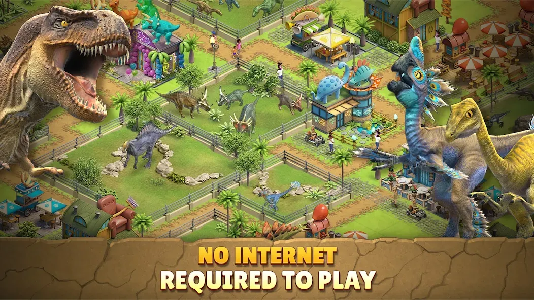 Jurassic Dinosaur: Dino Game на телефон — скачать мод: Безлимитные деньги и мощные динозавры — скриншот 2
