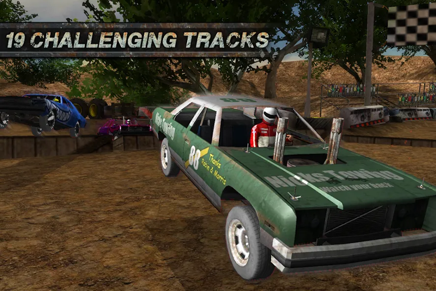 Мод Demolition Derby: Crash Racing — Безлимитные деньги и все машины открыты, скачать APK — скриншот 2
