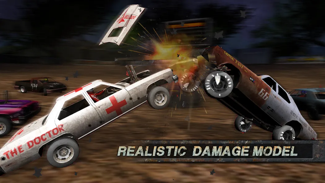 Мод Demolition Derby: Crash Racing — Безлимитные деньги и все машины открыты, скачать APK — скриншот 5
