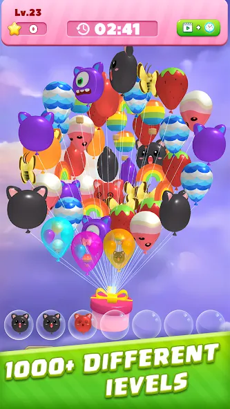 Bubble Burst:Match 3D — скачать мод: Безлимитные монеты и подсказки — скриншот 1 Bubble Burst:Match 3D — скачать мод: Безлимитные монеты и подсказки — скриншот 1