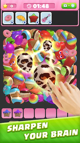 Bubble Burst:Match 3D — скачать мод: Безлимитные монеты и подсказки — скриншот 3 Bubble Burst:Match 3D — скачать мод: Безлимитные монеты и подсказки — скриншот 3