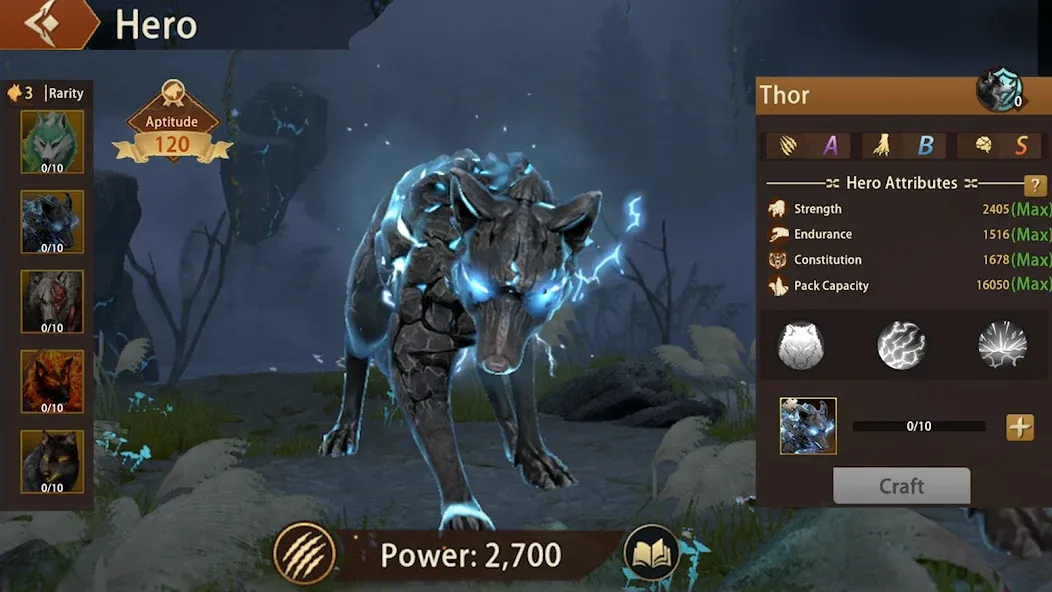 Wolf Game: Wild Animal Wars MOD APK: Безлимитные ресурсы и мощные волки — скриншот 5
