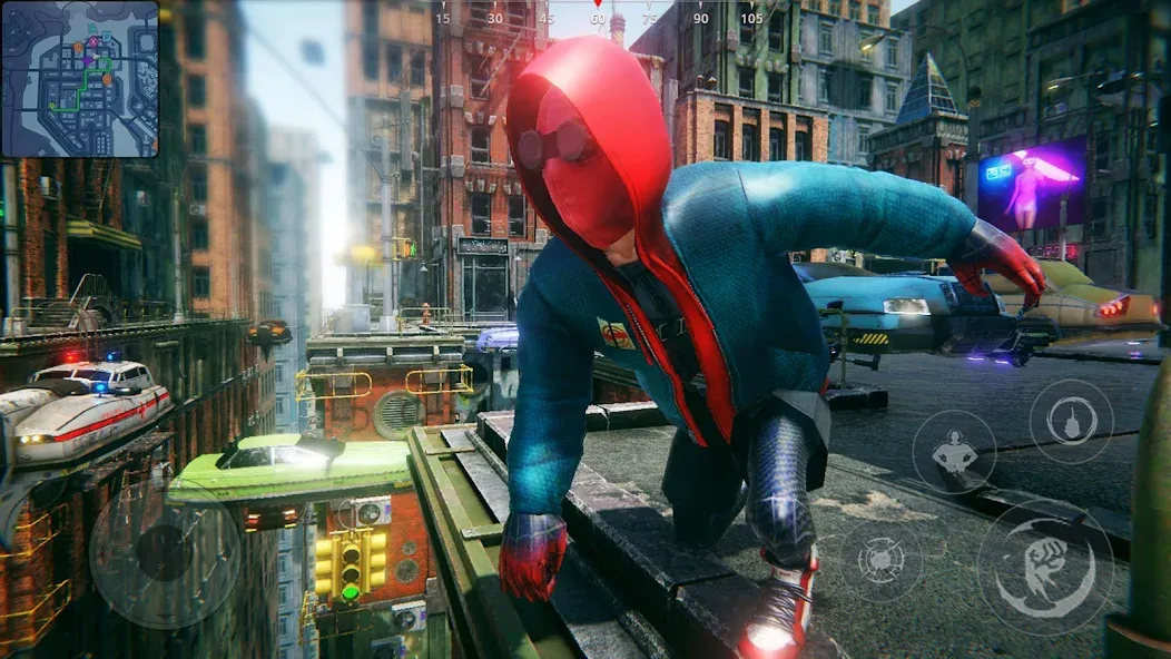 Super city Hero:Spider Game взломанный APK — Безлимитные деньги и супергеройские способности — скриншот 1