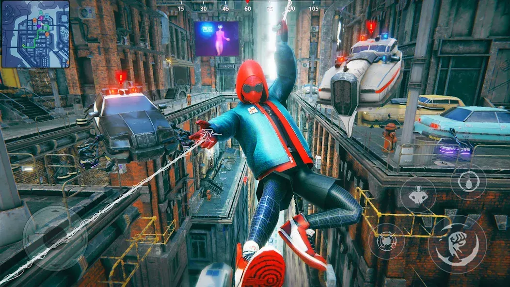 Super city Hero:Spider Game взломанный APK — Безлимитные деньги и супергеройские способности — скриншот 4