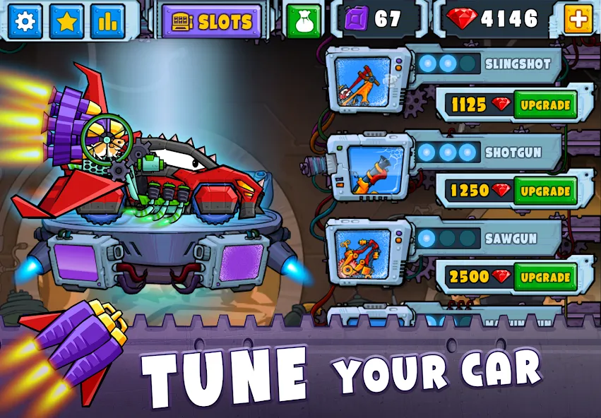 Car Eats Car 2 - Racing Game MOD APK скачать на Андроид — Безлимитные деньги и все машины открыты — скриншот 2