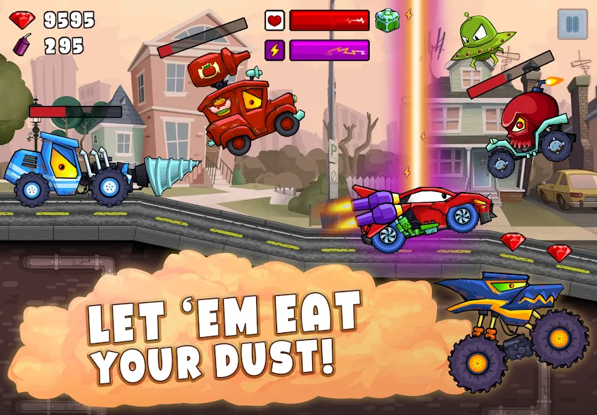 Car Eats Car 2 - Racing Game MOD APK скачать на Андроид — Безлимитные деньги и все машины открыты — скриншот 3