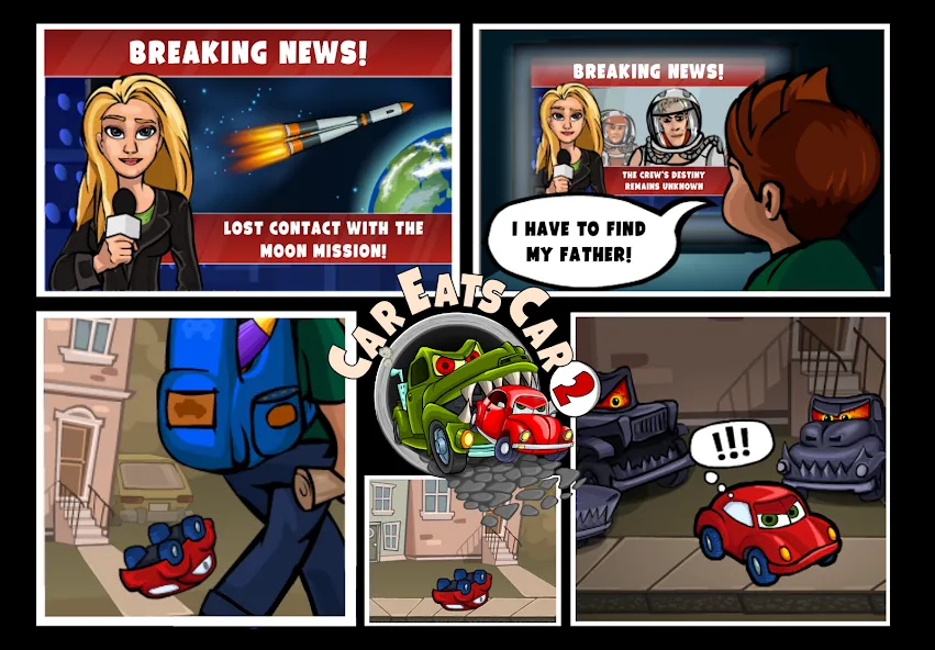 Car Eats Car 2 - Racing Game MOD APK скачать на Андроид — Безлимитные деньги и все машины открыты — скриншот 4