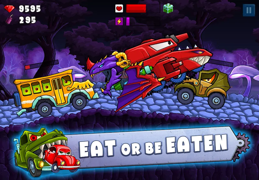 Car Eats Car 2 - Racing Game MOD APK скачать на Андроид — Безлимитные деньги и все машины открыты — скриншот 5