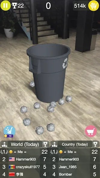 Скачать Paper Bin AR — Без рекламы и все уровни открыты — скриншот 2