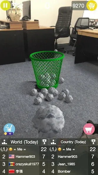 Скачать Paper Bin AR — Без рекламы и все уровни открыты — скриншот 3