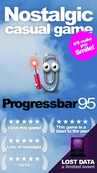 Скачать Progressbar95 - nostalgic game мод — Без рекламы и бесконечные жизни — скриншот 1