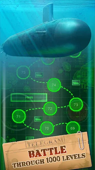 You Sunk - Submarine Attack взлом APK — Безлимитные ракеты и здоровье — скриншот 5