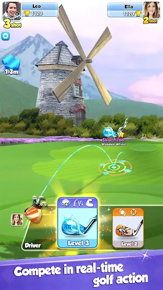 Golf Rival - Multiplayer Game взломанный APK — Безлимитные деньги и мячи — скриншот 2 Golf Rival - Multiplayer Game взломанный APK — Безлимитные деньги и мячи — скриншот 2