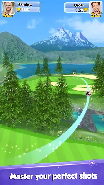 Golf Rival - Multiplayer Game взломанный APK — Безлимитные деньги и мячи — скриншот 3 Golf Rival - Multiplayer Game взломанный APK — Безлимитные деньги и мячи — скриншот 3