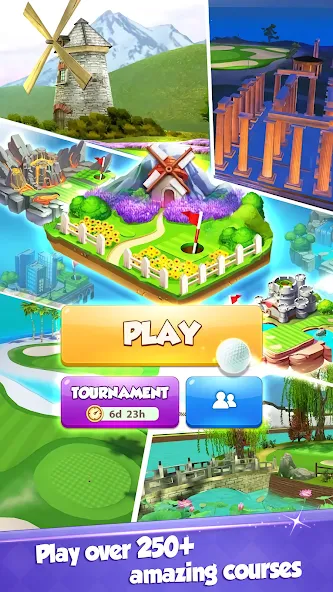 Golf Rival - Multiplayer Game взломанный APK — Безлимитные деньги и мячи — скриншот 4 Golf Rival - Multiplayer Game взломанный APK — Безлимитные деньги и мячи — скриншот 4