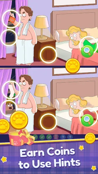 Скачать Find Differences: Spot Fun бесплатно — Подсказки доступны и уровни открыты — скриншот 2