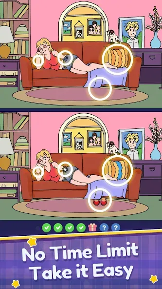 Скачать Find Differences: Spot Fun бесплатно — Подсказки доступны и уровни открыты — скриншот 3