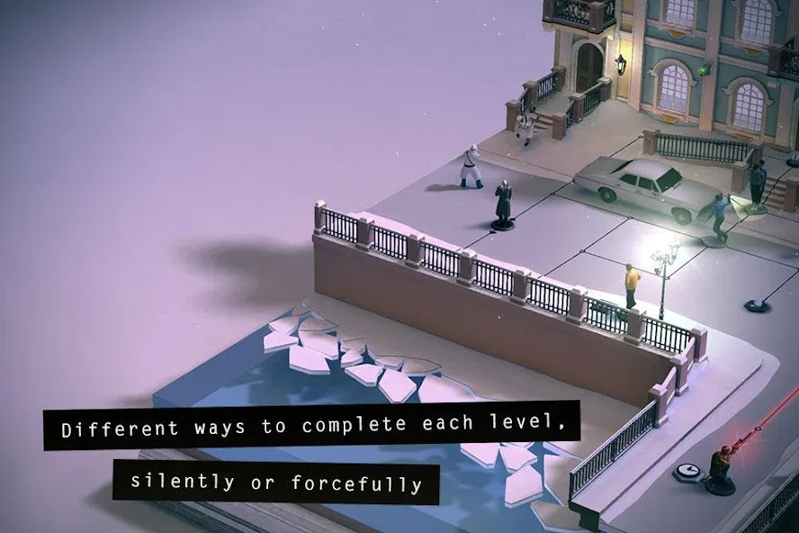 Hitman GO взломанный APK — Безлимитные подсказки и открытые уровни — скриншот 3 Hitman GO взломанный APK — Безлимитные подсказки и открытые уровни — скриншот 3