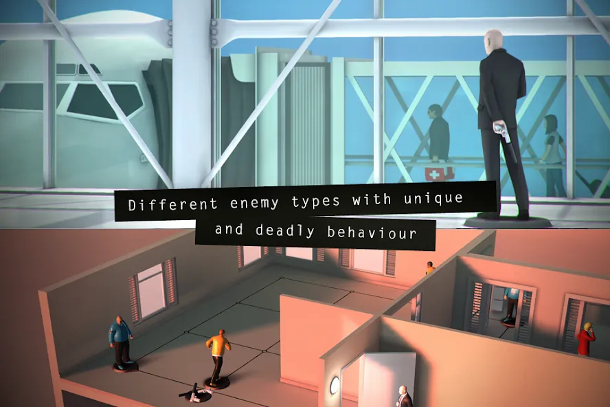 Hitman GO взломанный APK — Безлимитные подсказки и открытые уровни — скриншот 4 Hitman GO взломанный APK — Безлимитные подсказки и открытые уровни — скриншот 4