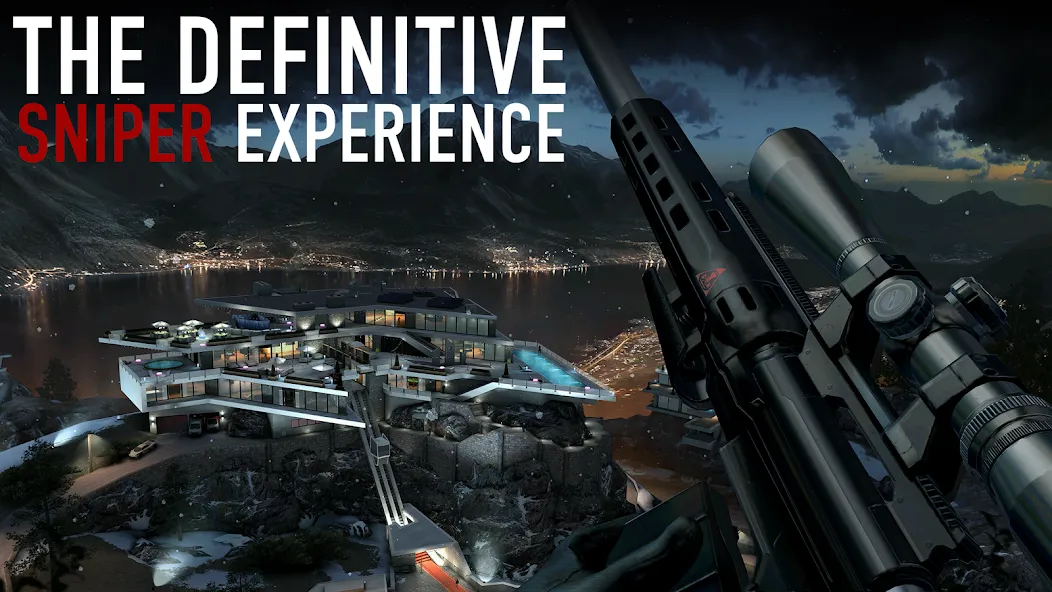 Hitman Sniper MOD APK скачать на Андроид — Безлимитные деньги и патроны — скриншот 1